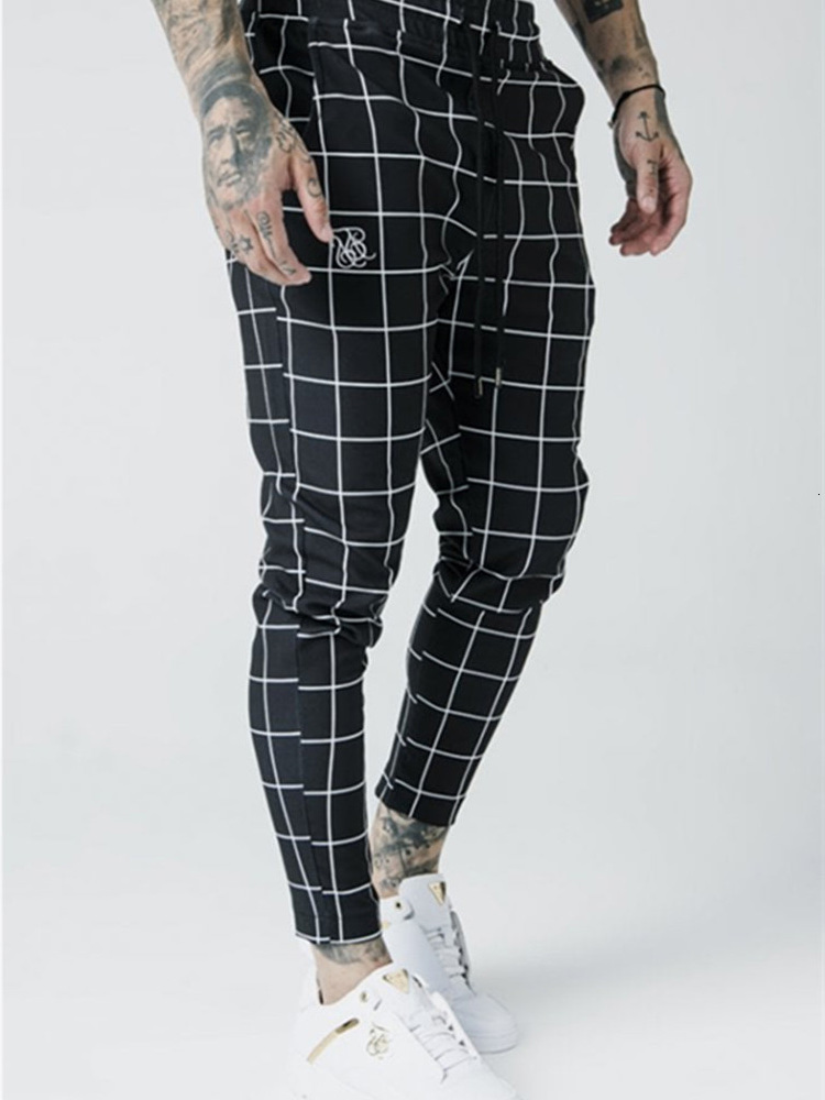 

Men's Pants Spring and Autumn sale unforgivable fashion pants with silksilk plaid cotton polyester fitness for racing training O9EJ, 1# packing bag