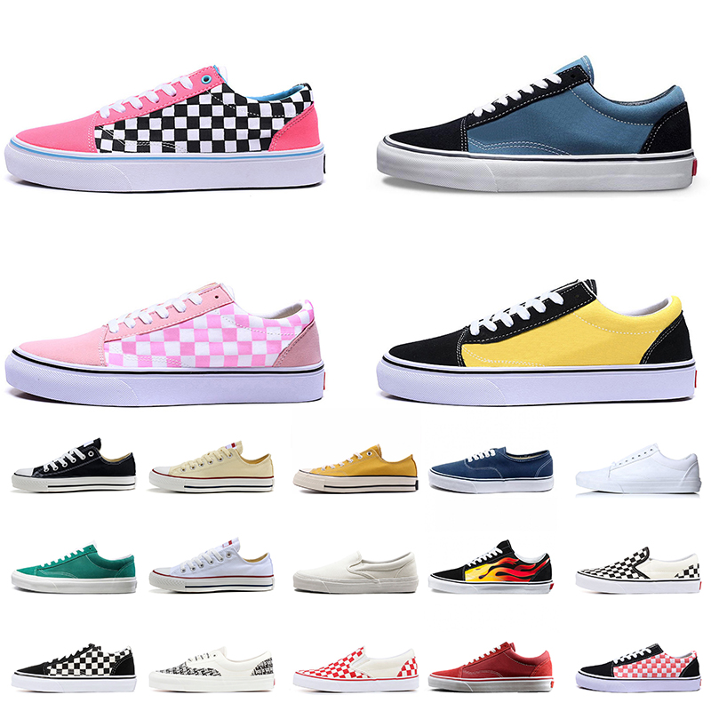 

Top Quality Women Mens Van Canvas Shoes Classic Old Skool OFF THE WALL SK8-HI Fear Of God Yacht Club Skateboard Trainers Slip-On White Black Outdoor Sports Sneakers, B13