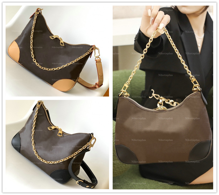 

Boulogne Cross Body Bags Black Natural Beige M45832 M45831 Hobo Letter Flower Classic Purse Wallet Long/Short Shoulder Carry luxurys Women Small Chain Bags Clutch, #1