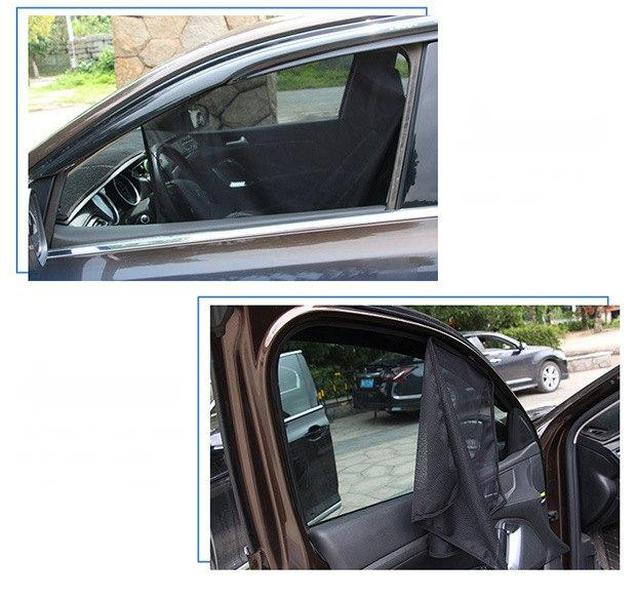 

65CM Car Window Sun Shade Mesh Fabric Sun Visor Shade Cover Shield Black Auto Sunshade Curtain