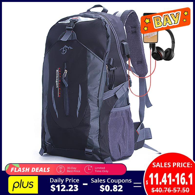 

Backpack Quality Nylon Waterproof Travel Backpacks Men Climbing Bags Hiking Outdoor Sport School Bag Women