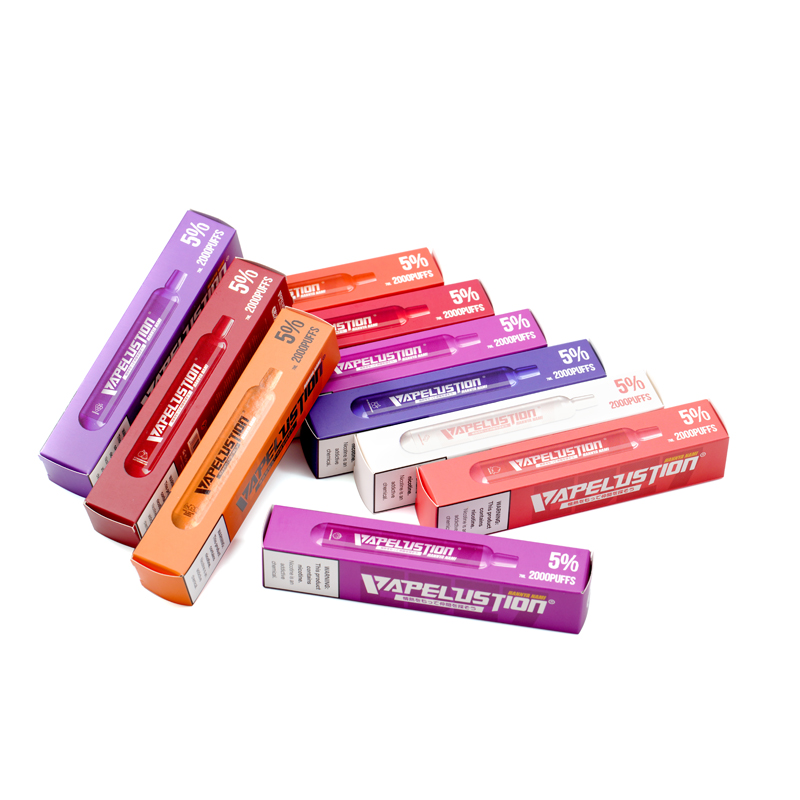 Original Vapelustion Hannya Nami Vapes Disposable E-Cigarette 2000 Puffs 7 ml Pod Capacity 10 Colors Puff Bars 1000mAh Battery Pre-Filled Vape Pe-image-706801175
