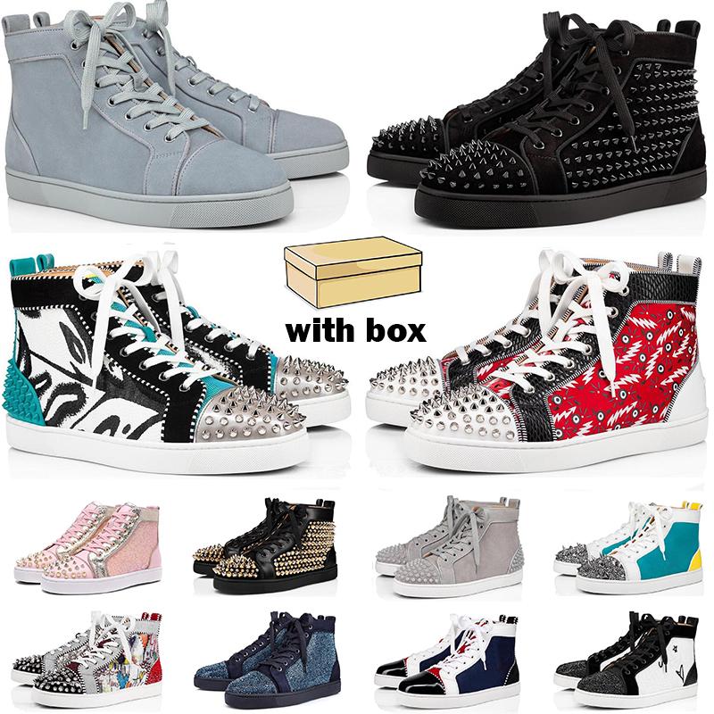 

Red Bottoms Men Sports Casual Shoes Woman Classic Soft Leather Trainers Spikes Stud Sneakers Espadrilles Platform Shoe Flat Chaussures Comfort Scarpes, Color_h