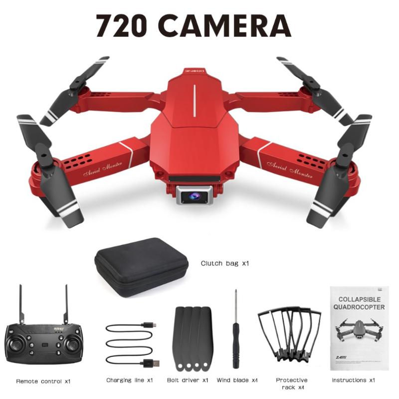 

Drones E98/E68 Four Axis UAV Fixed Height Folding Drone2 Plastic 720P/4K/HD 2/5MP 2.4G Wifi Aerial Pography RC Aircraft With Battery