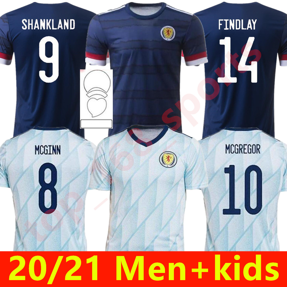 

Scotland soccer jerseys 2021 HOME AWAY youth ROBERTSON FRASER football shirt NAISMITH MCGREGOR CHRISTIE FORREST MCGINN Men Kids kit, Adult home+patch