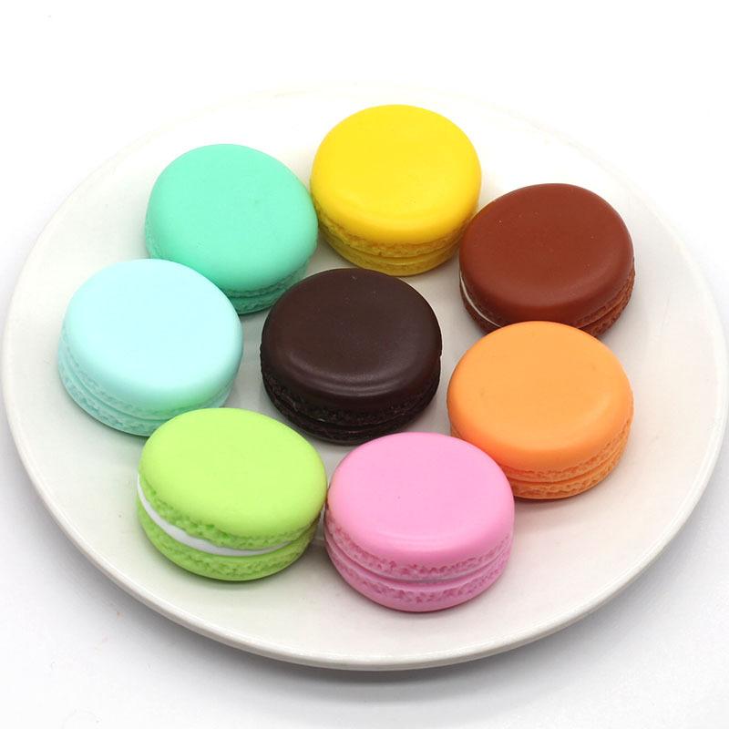 

Keychains Handmade Simulation Macaron 3.7mm Fake Toy Bread Cake Shop Cabinet