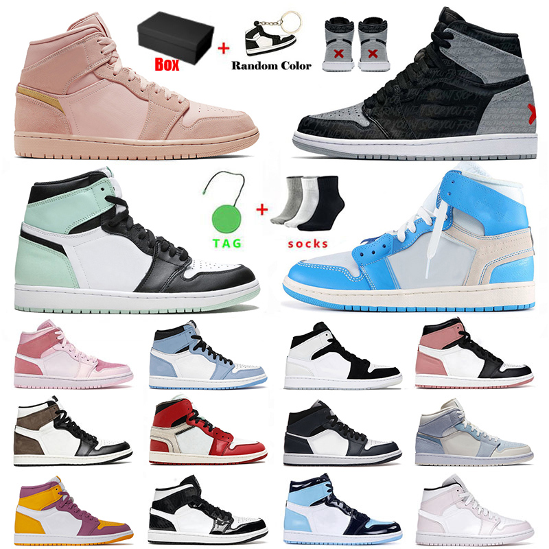 

Mens Womens Jumpman 1 1s Basketball Shoes Denim Patent University Blue Cactus Jack Panda Green Python Dutch Green Pink Mid Carbon Fiber Designer Trainers Sneakers, B42 unc 36-46