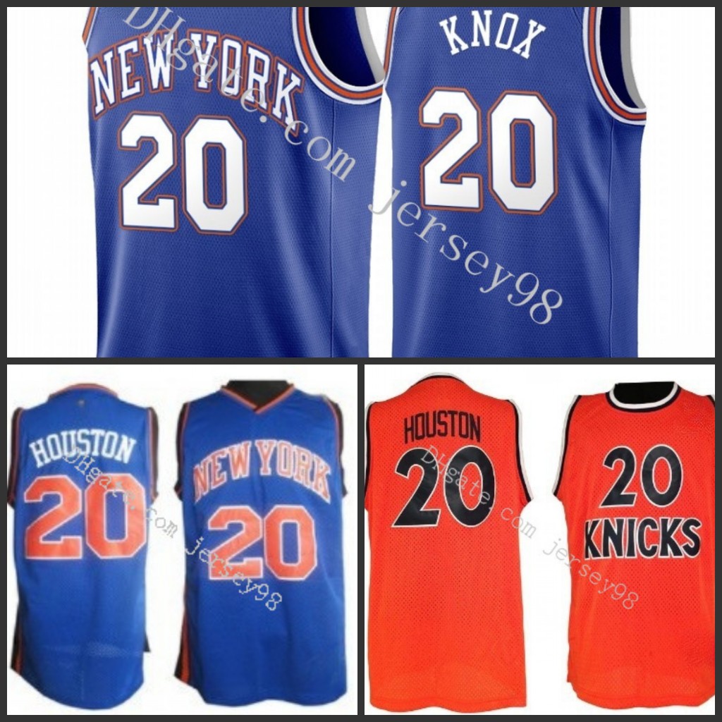 

New YorkKnicksmen 20AllanHouston retro BasketballJersey, Black