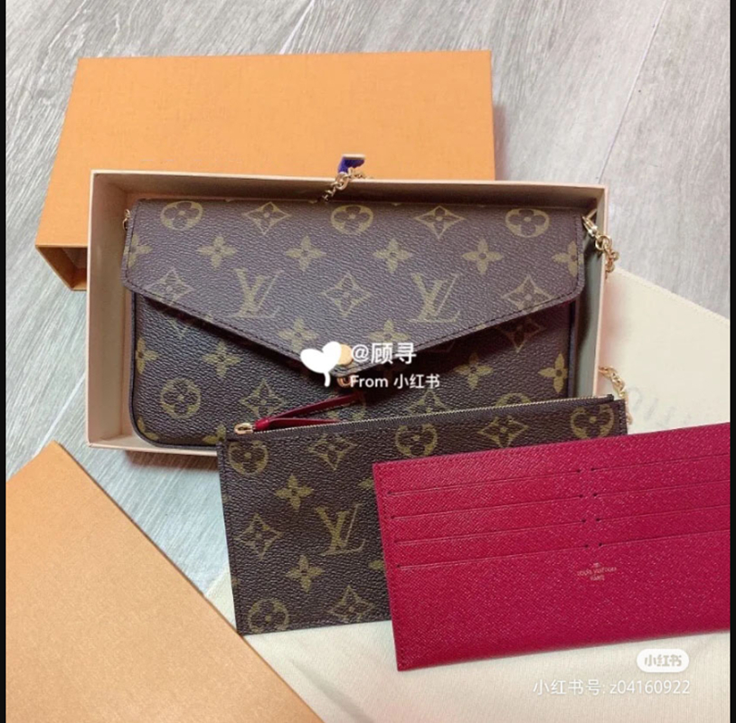 

lv louis handbags vitton Bags women designer luxury felicie purses shoulder totes purses wallets crossbody backpack speedy, Red;black