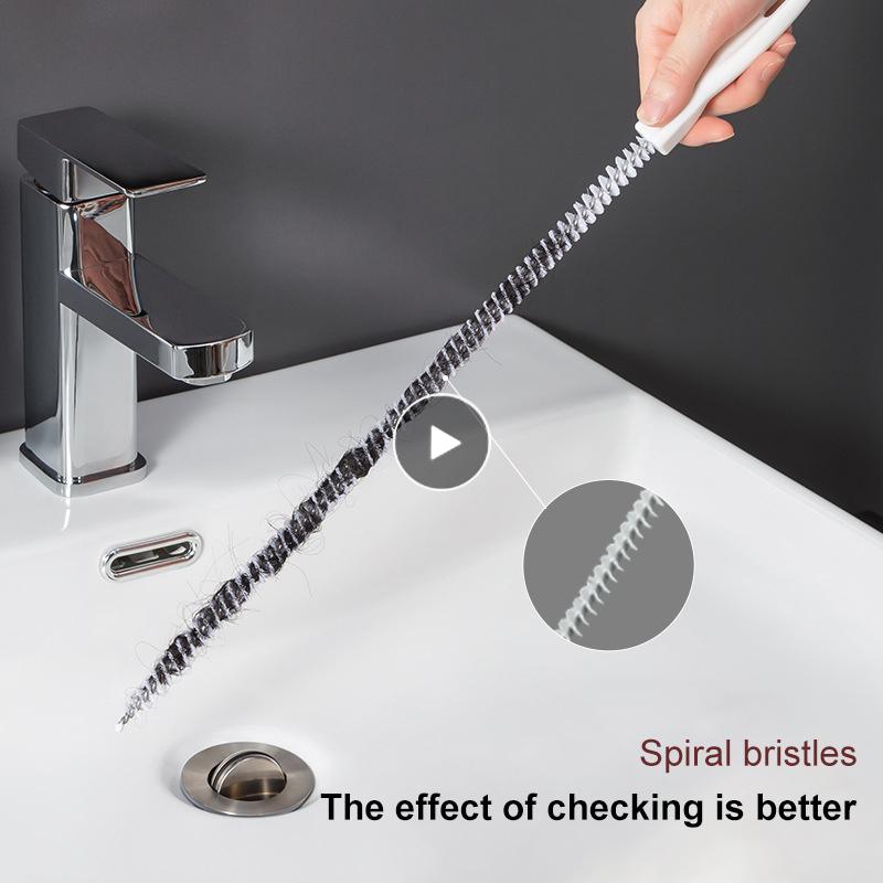 

Other Bath & Toilet Supplies 1pc Pipe Hair Debris Cleaner Bathroom Products Dredging Strip Cleanning Bendable Sewer Anti-clogging Dredge