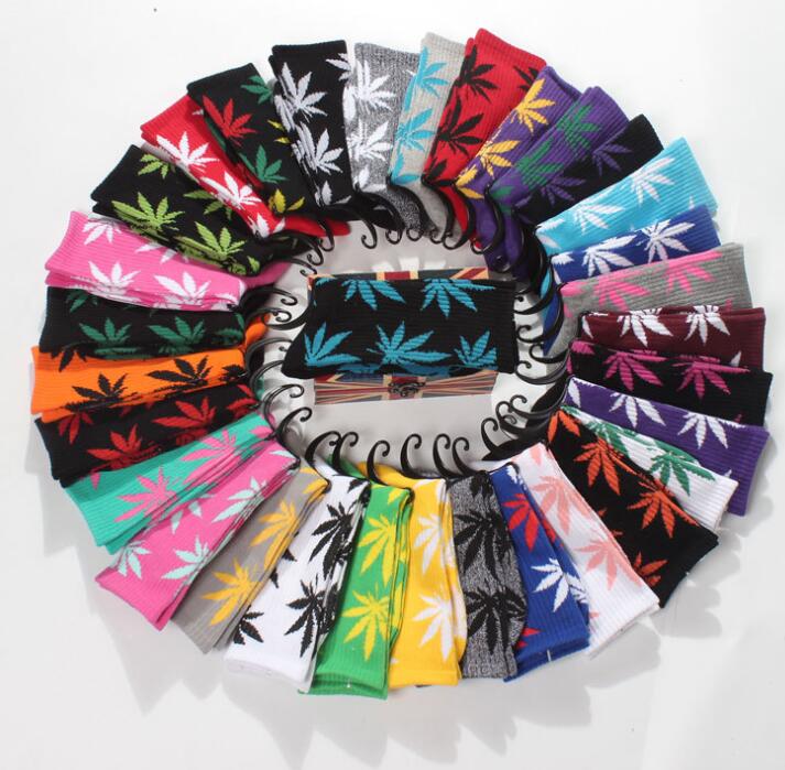 

christmas plantlife socks for men women high quality cotton sock skateboard hiphop maple leaf sport long Stocking outdoor cycling hiking socks accessary, Multi