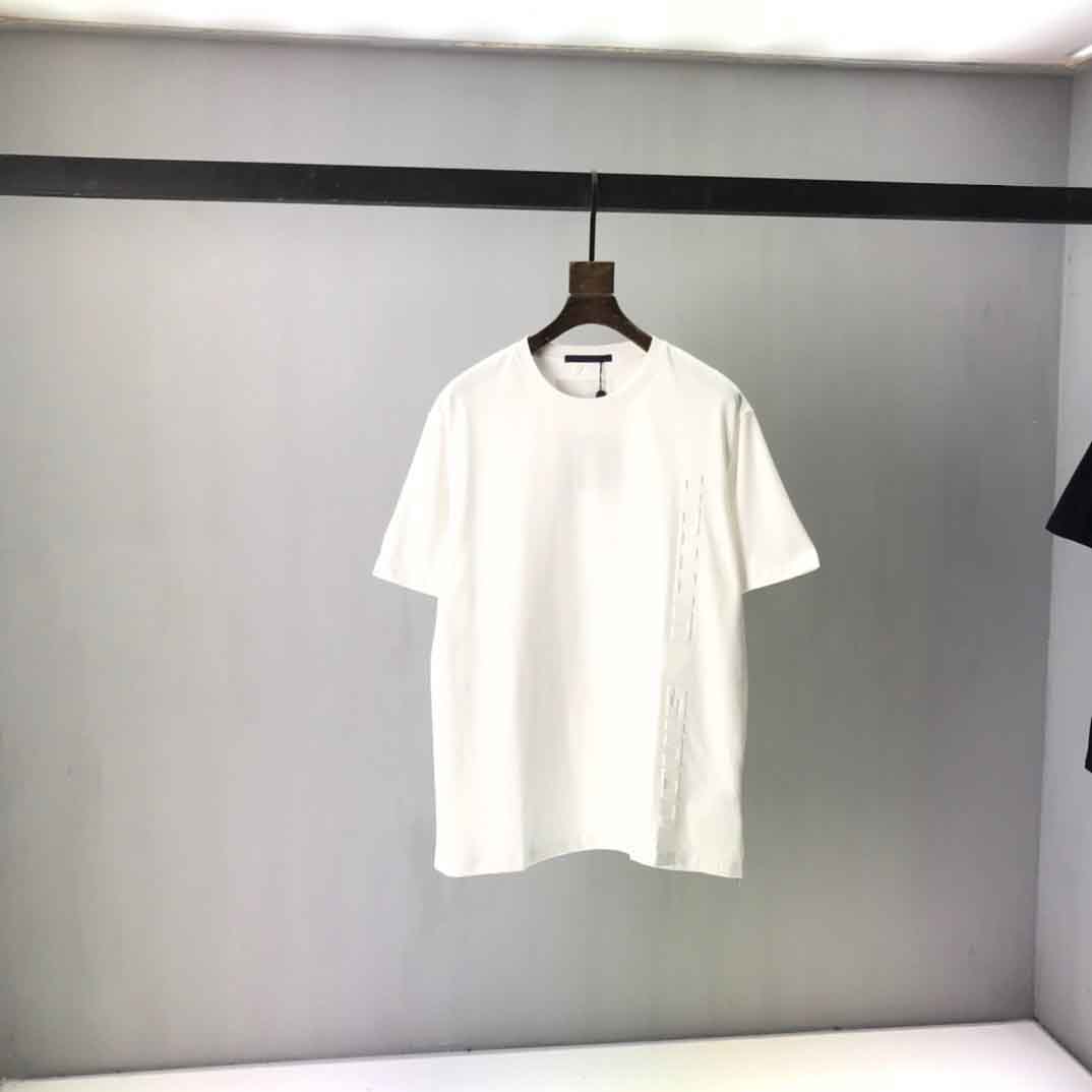 

2021ss spring and summer new high grade cotton printing short sleeve round neck panel T-Shirt Size: -l-xl-xxl-xxxl Color: black white bbRe66e774