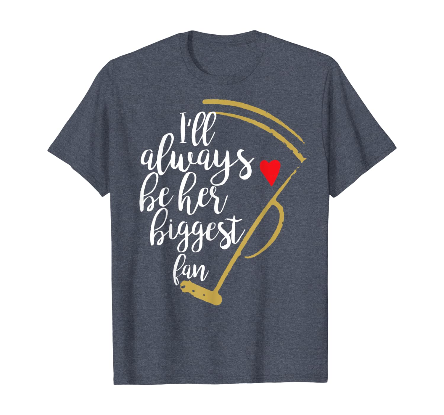 

i'll always be her biggest fan cheer mom cheerleader tshirt, White;black