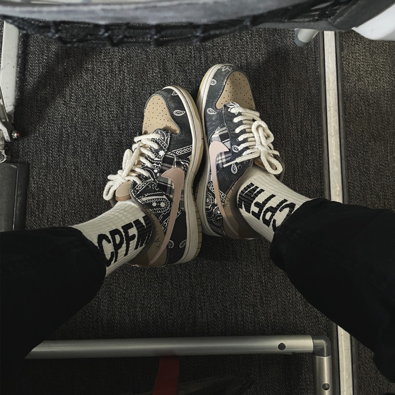 

spring Cpfm stockings autumn cotton basketball socks men's and women's NK9Y, Black