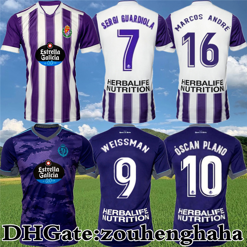

Real Valladolid WEISSMAN soccer jerseys 2021 22 SERGI GUARDIOLA CAMISETA MARCOS ANDRÉ ÓSCAR PLANO Football Shirt Kit R.ALCARAZ TONI VILLA L.OLAZA FEDE S. maillots de foot, Away +patch