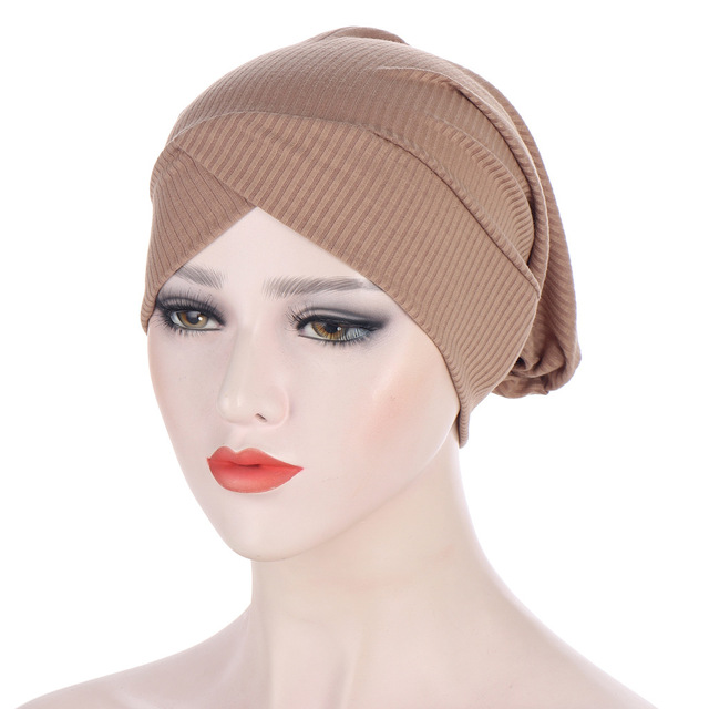 

Muslim Women Hijab Turban Cap Elastic Solid Color Headscarf Islamic Underscarf Bonnet Inner Hijabs