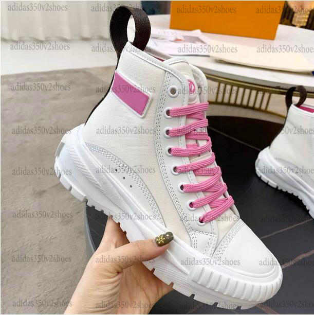 

Squad Boots Sneakers Women Designer Canvas Casual Shoes Thickened Tread Rubber Outsole Runners Trainers Platform Luxurys SQUAD Shoe Bicolor Chunky