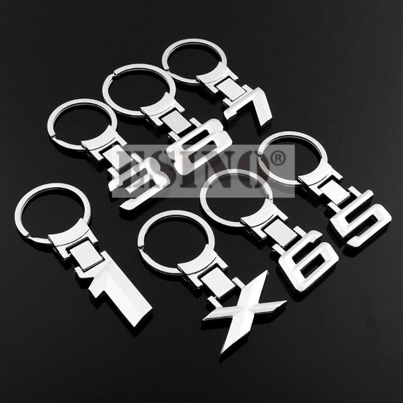

Keychains Fashion Design Car Accessory 3D Metal Zinc Alloy Key Chain Ring For E84 E83 E53 E71 F48 F25 F85 F86 F30 F31 F35 G20 G28