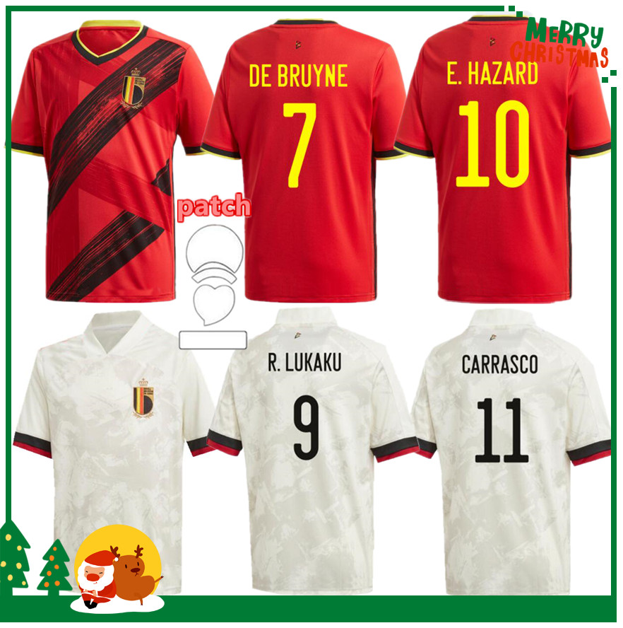 

2020 2021 Belgium Home away LUKAKU HAZARD KOMPANY DE BRUYNE MERTENS Soccer Jersey 20 21 Adult man and kids kit sports football shirt, 2020 belgium away