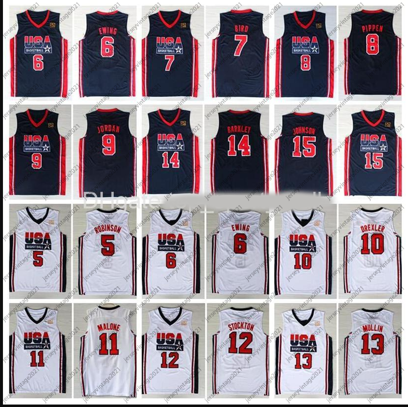 

Top Mens 1992 Team USA Basketball Jersey, White
