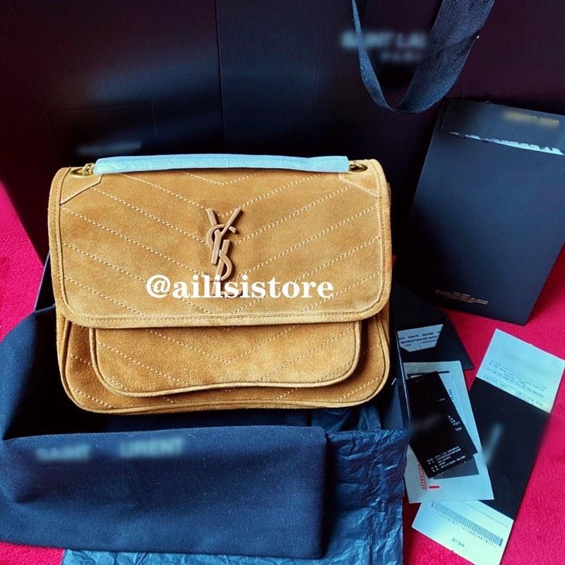 

Brown Suede NIKI Chain Shoulder Crossbody Bags Women Envelope Messenger Bag Designer Handbags GGLVLouisVittonYSLVUTTON Kate Lady Clutch Purse, Add box