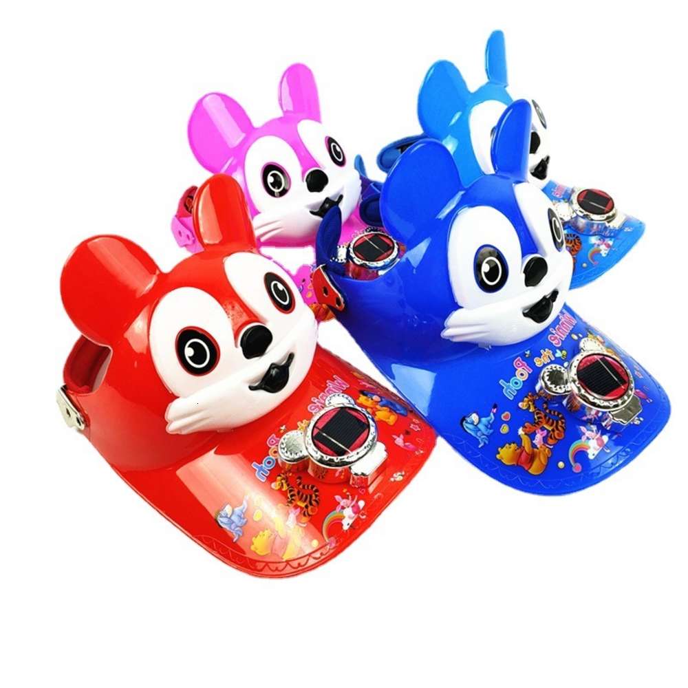 

Children's solar fan hat in summer, Yellow