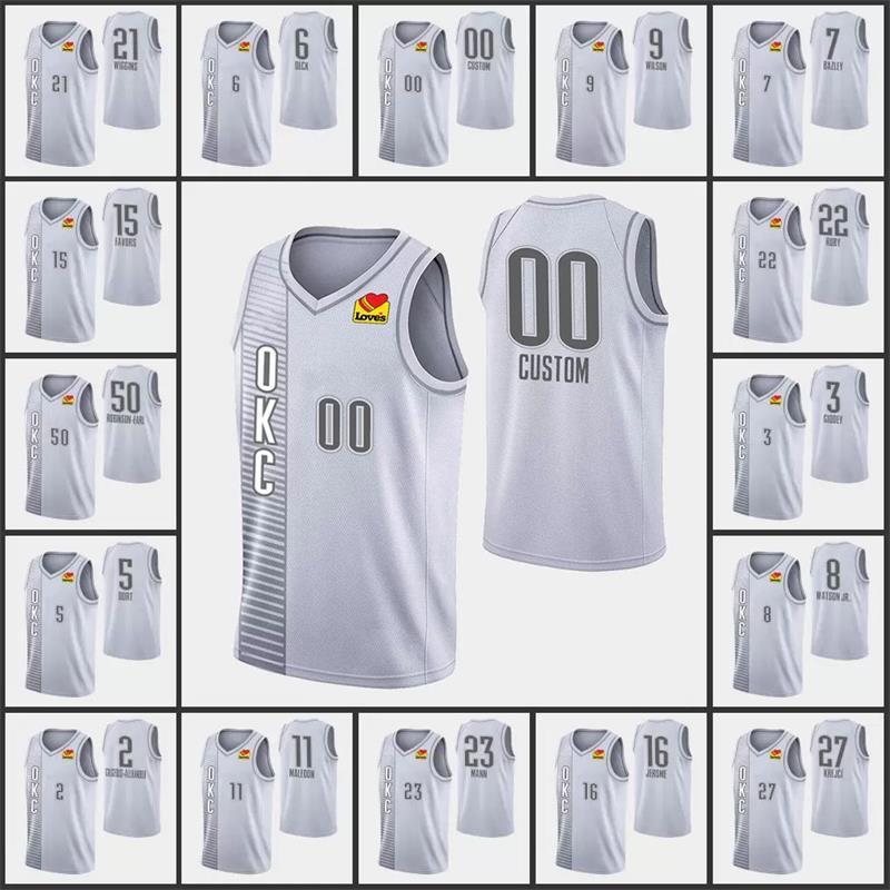 

2 Shai Gilgeous-Alexander Basketball Jerseys 75th Anniversary 3 Josh Giddey 7 Darius Bazley 5 Luguentz Dort 21 Aaron Wiggins 23 Tre Mann Custom Jersey, Colour 1