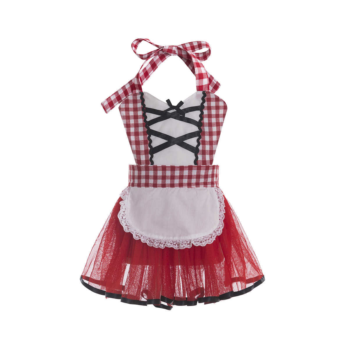 

Little Red Riding Hood Cosplay costume for kids dress Halloween Carnival Fantasia Party girls Fancy Dress children party G1026, Multi