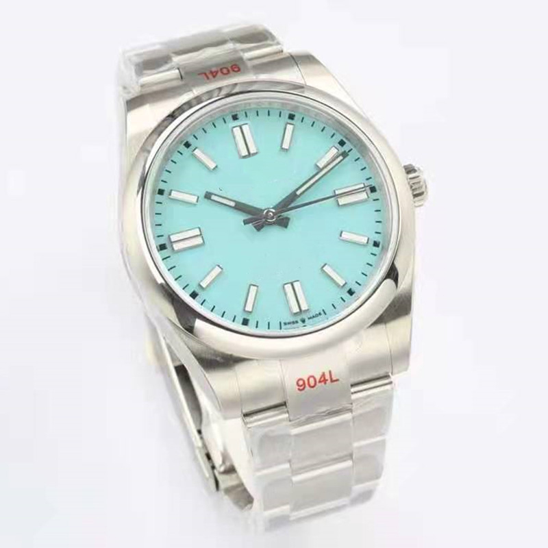 

EW men's watch 41/36mm diameter 3230 automatic mechanical 904L stainless steel strap sapphire glass male watches, Black