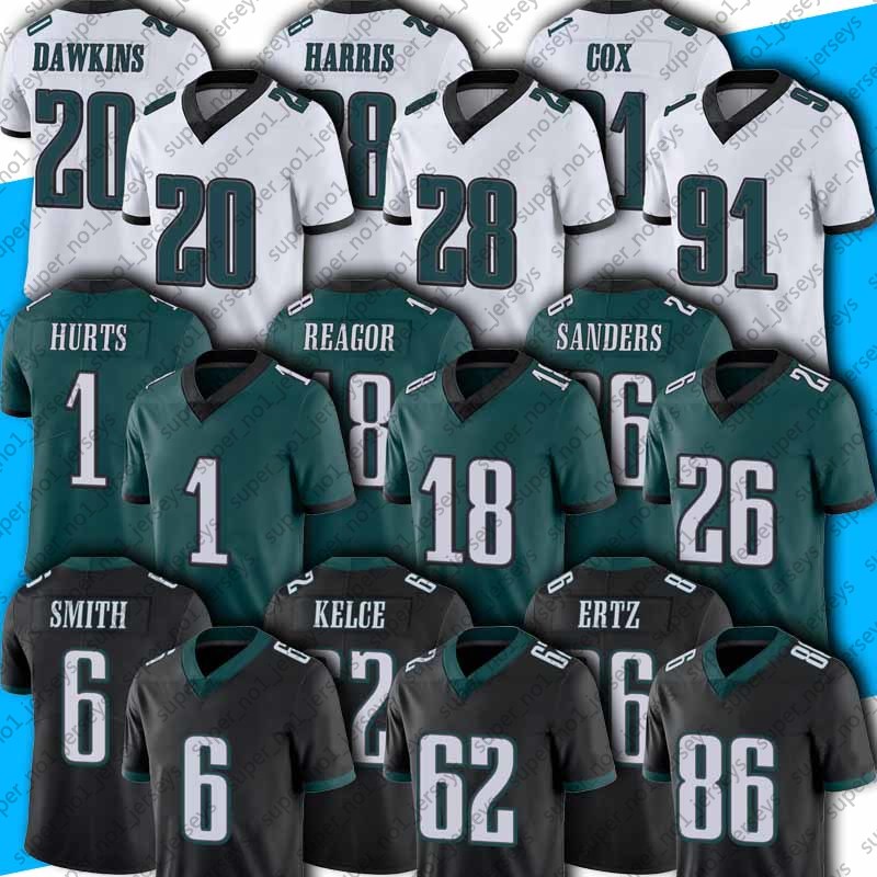 

1 Jalen Hurts 6 DeVonta Smith 68 Mailata Jersey Miles Sanders Zach Ertz Brian Dawkins Football Jerseys Brandon Graham Gardner Minshew II Fletcher Cox Dickerson, Man custom jersey (ly)