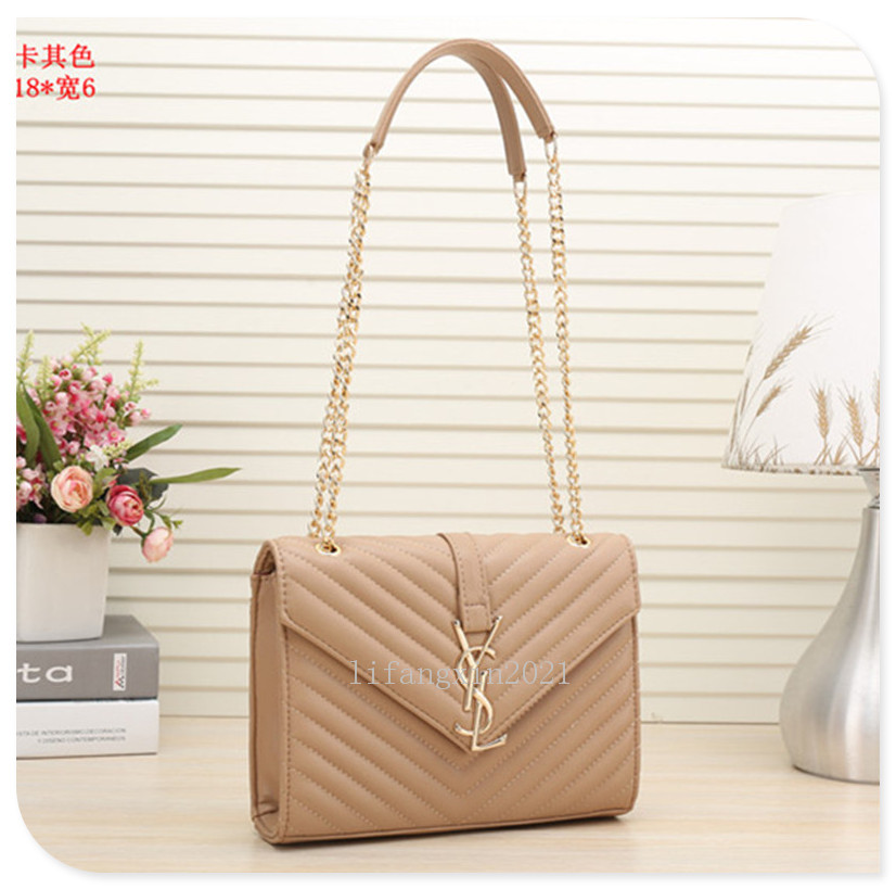 

Designer luxury Classical Handbags Women Shoulder handbag feminina clutch tote Lady bags Messenger Bag purse Shopping Tote ySL, Black