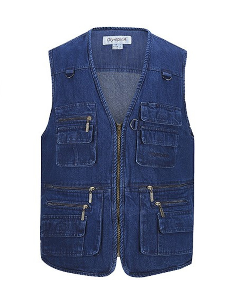 

Mens Designer Panelled Sleeveless Vests Male Formal V Neck Multiple Zipper Pockets Coats Mens Slim Natural Color Outerwear, Black;white