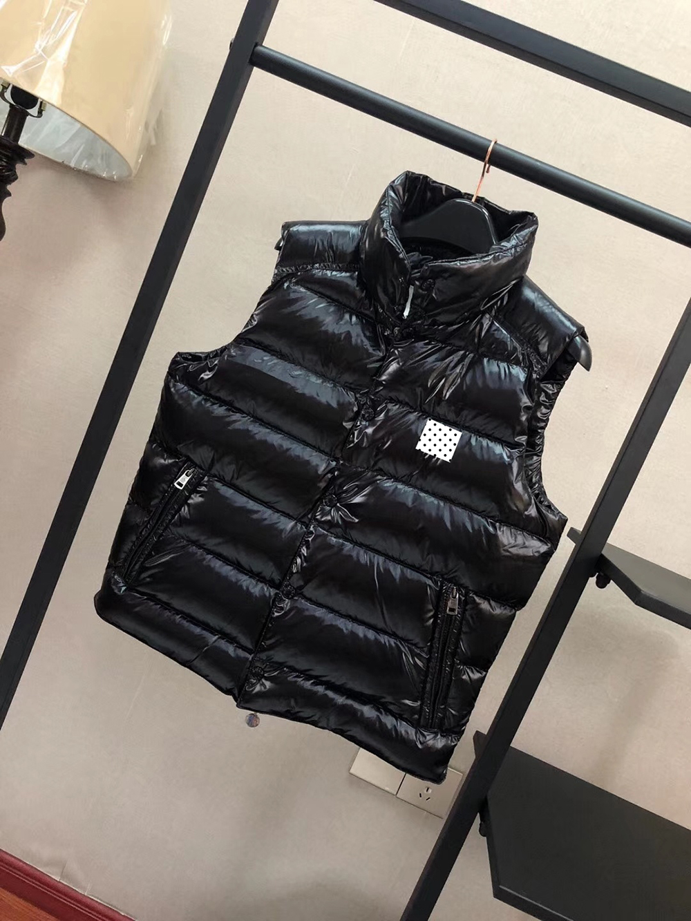 

2021 mens vest high-quality stand-up collar black fashion luxury designer men's down jacket, Blue
