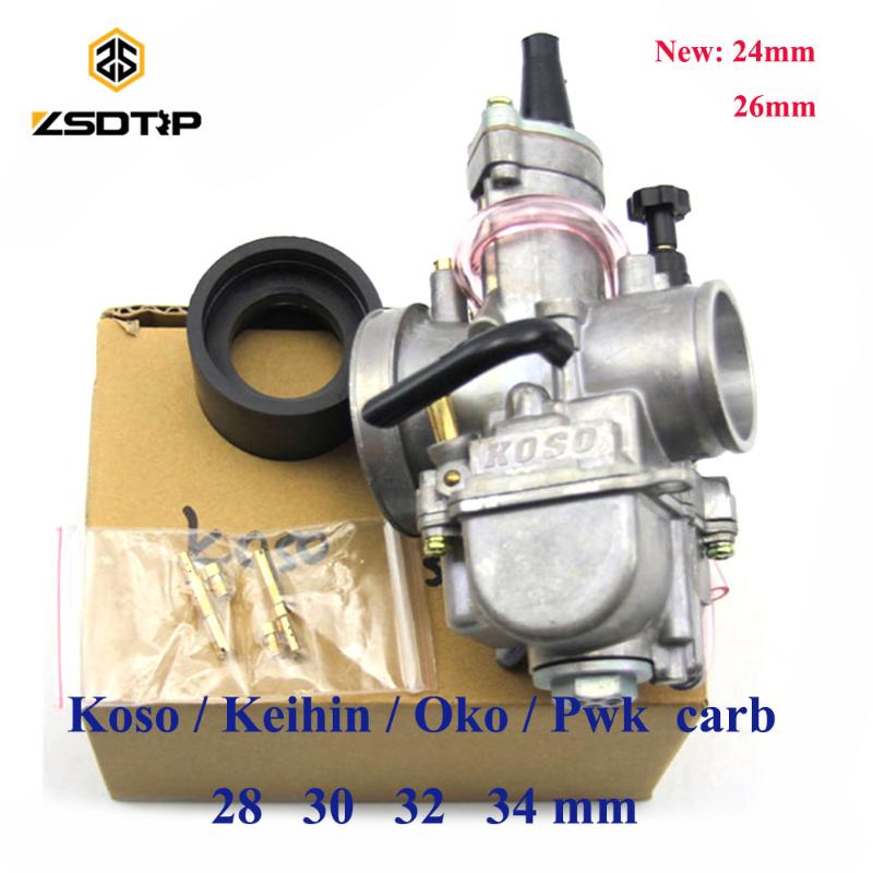 

Motorcycle Fuel System ZSDTRP For Keihin Koso Pwk Carburetor Carburador 21 24 26 28 30 32 34 Mm With Power Jet Fit On Racing Motor