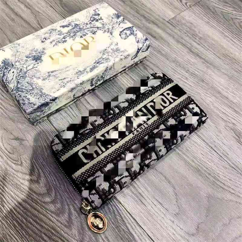 

New d family Long Wallet large capacity multi card lady's hand street fashion mobile phone dinner bag