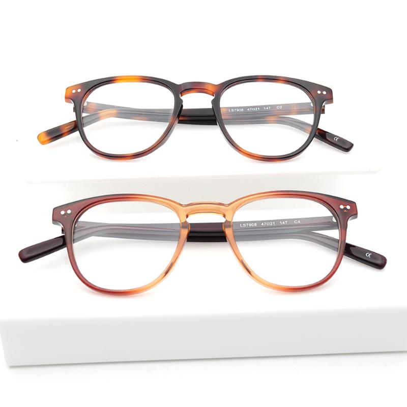 

Fashion Sunglasses Frames LONSY Classic Black Round Optical Glasses Frame Vintage Clear Lens Eyeglasses Spectacle Transparent