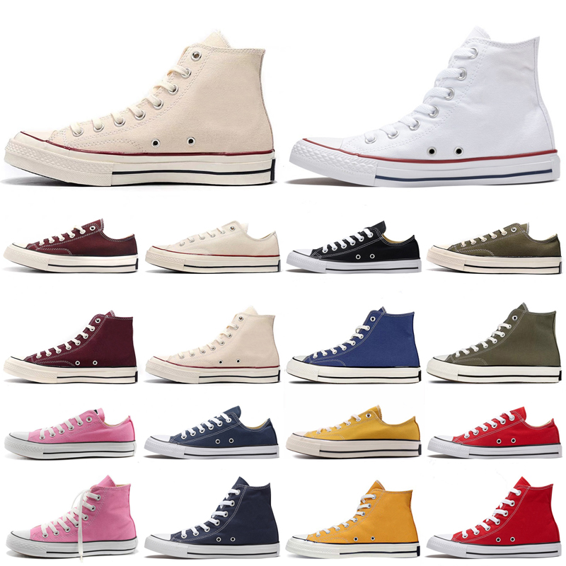 

Fashion Cheaper Canvas 1970s running shoes Triple Black White Red High Low Top Men Women Sport Sneakers 36-44 Wholesale, #1
