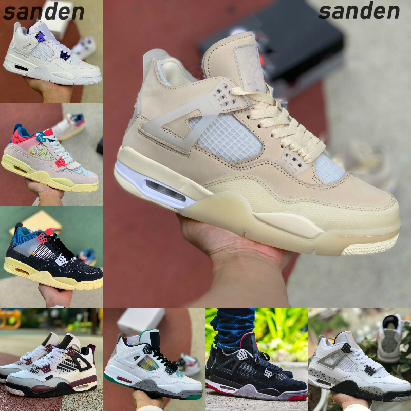 

2021 New 4 4s Basketball Shoes Men Women Cream Sail The Tattoo Royalty Bred Court Purple Union LA GUAVA ICE Rasta BORDEAUX Sports, Y4021