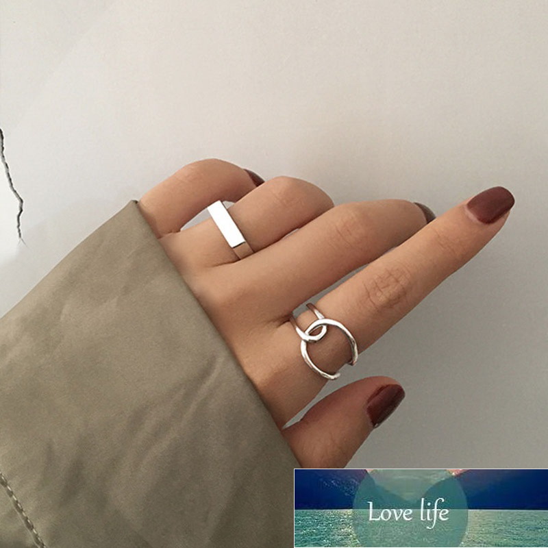

Creative Simple Geometric Ring Women Handmade Open Rings Minimalist Couple Engagement Party Jewelry Gifts Accessories Factory price expert design Quality Latest
