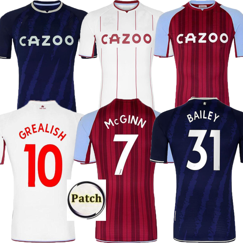 

21 22 Aston Villa third Soccer Jerseys WATKINS WESLEY 2021 2022 blue White AVFC GREALISH Football Shirt EL GHAZI McGINN TREZEGUET men equipment, 2021;home