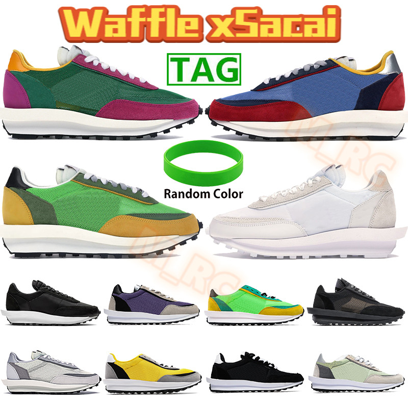

LD waffle xsacai top running shoes black white nylon blue green multi gold yellow red purple fashion men women sports sneakers vantage trainers, Bubble wrap packaging