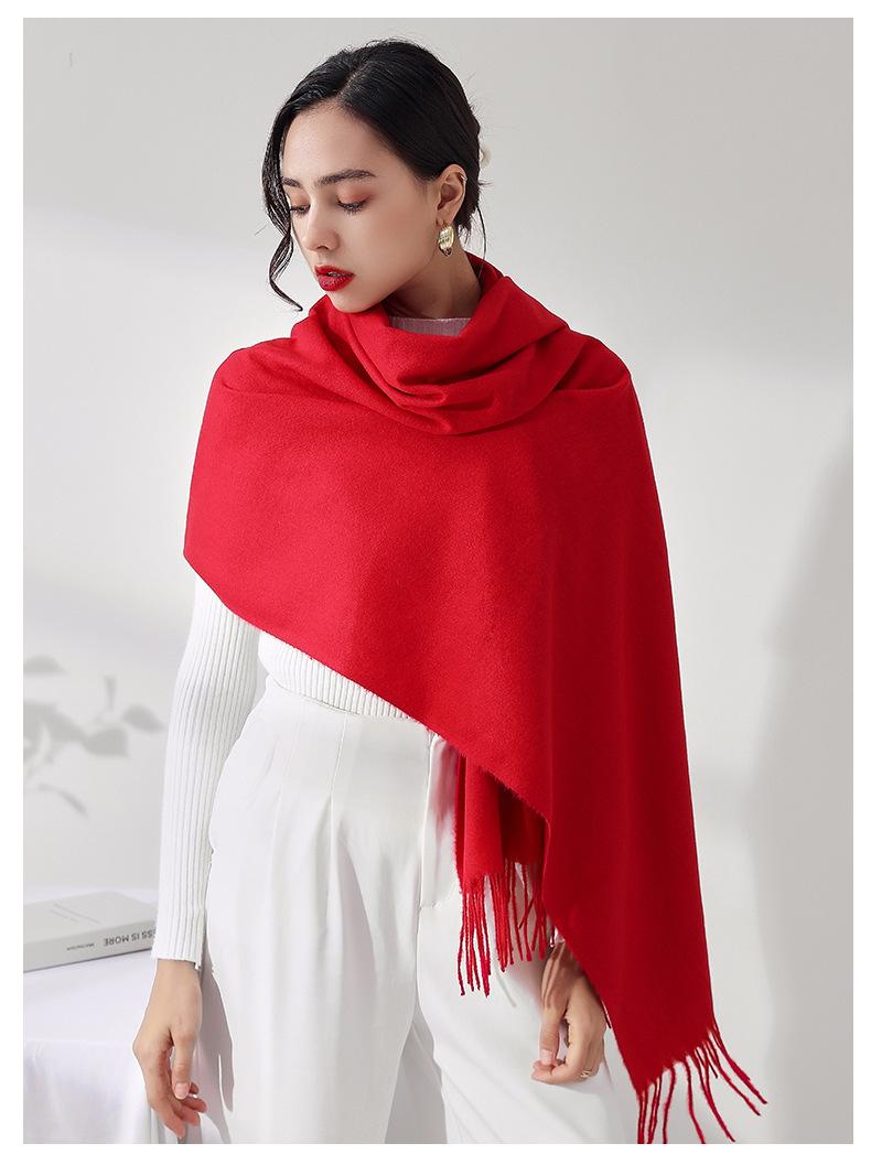 

Scarves Fashion Solid Color 2021 Women Scarf Winter Hijabs Tessale Tassels Long Lady Shawls Cashmere Like Pashmina Wraps, Blue;gray