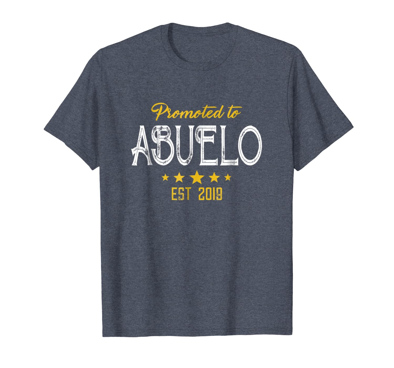 

promoted to abuelo est 2019 t-shirt abuelo gift, White;black