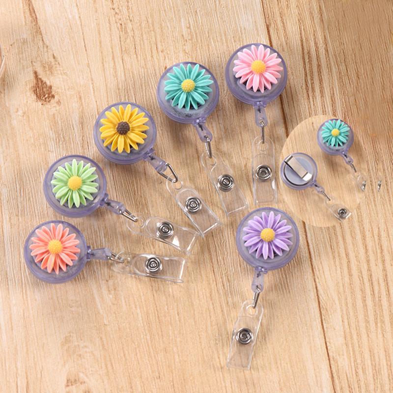 

Card Holders 1pc Retractable Badge Reel Clip Students ID Holder Accessories Cute Work School Supplies, Transparent