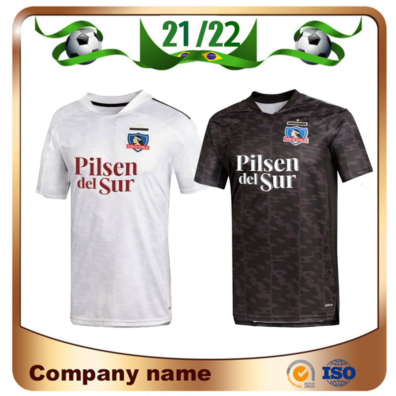 

21/22 Colo Colo Soccer Jerseys 2021 Club Social Maillots de foot Shirt kit Away black Camiseta football uniform