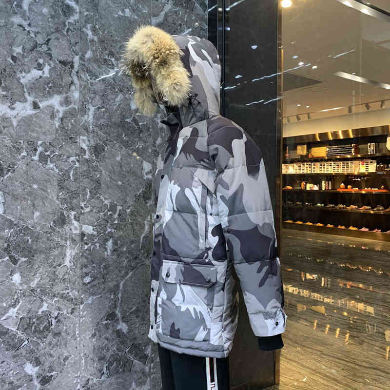 

winter coat clothing fashion zipper young men long sv casual Classic slim outdoor hood thickreal fur parka street warm, Photo color