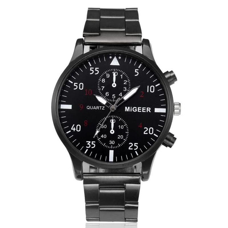 

Wristwatches MIGEER Brand Watches Men Sports Stainless Steel Men's Quartz Reloj Hombre Horloge Mannen 2021 Relogio Masculino, 1662013gold