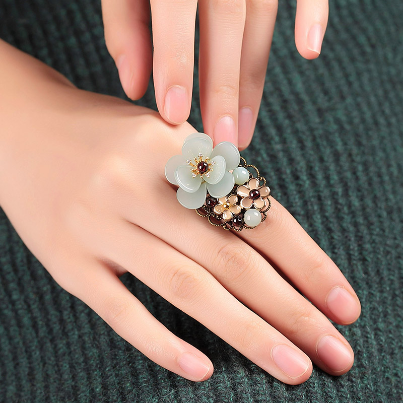 Jiezi002 Peace Clasp Agate Pendant Sweater Chain Long Contracted The Buckwheat Ornament Deserve To Act The Role Of Necklace, Qiu D-image-706252815