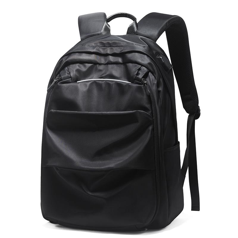 

Backpack Teenager School Backpacks Men Large 15 Inch Laptop Bag Fashion Travel Shoulder Nylon Business Bagpacks For Notebook, Black