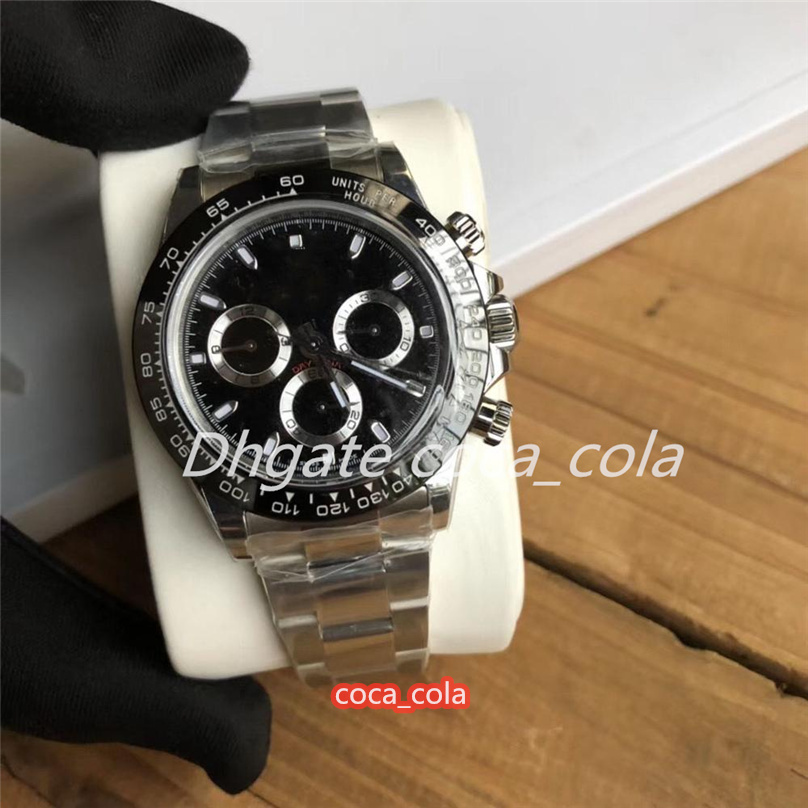 

Men's Automatic Cal.4130 V3 904L Steel Chronograph Mens Ceramic Bezel 116500 Cosmograph Men Sport N Eta Factory Sport Wristwatch-1-2